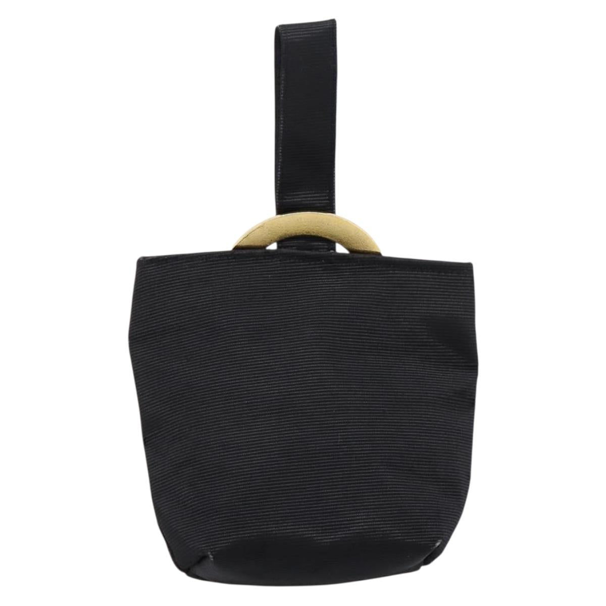 CELINE Pouch Nylon Black Auth 84937