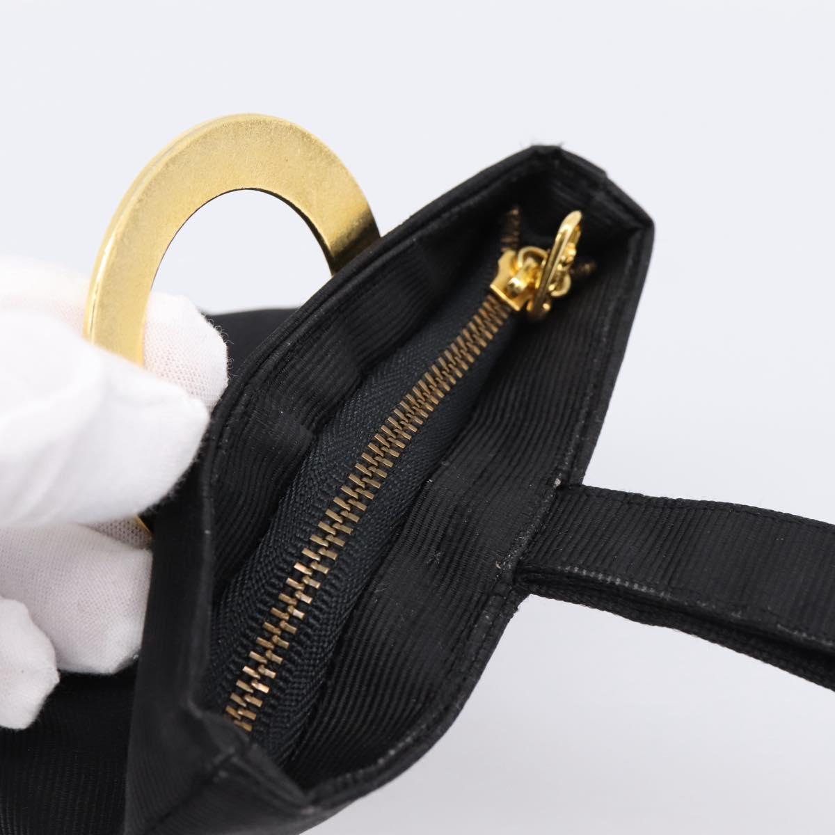 CELINE Pouch Nylon Black Auth 84937