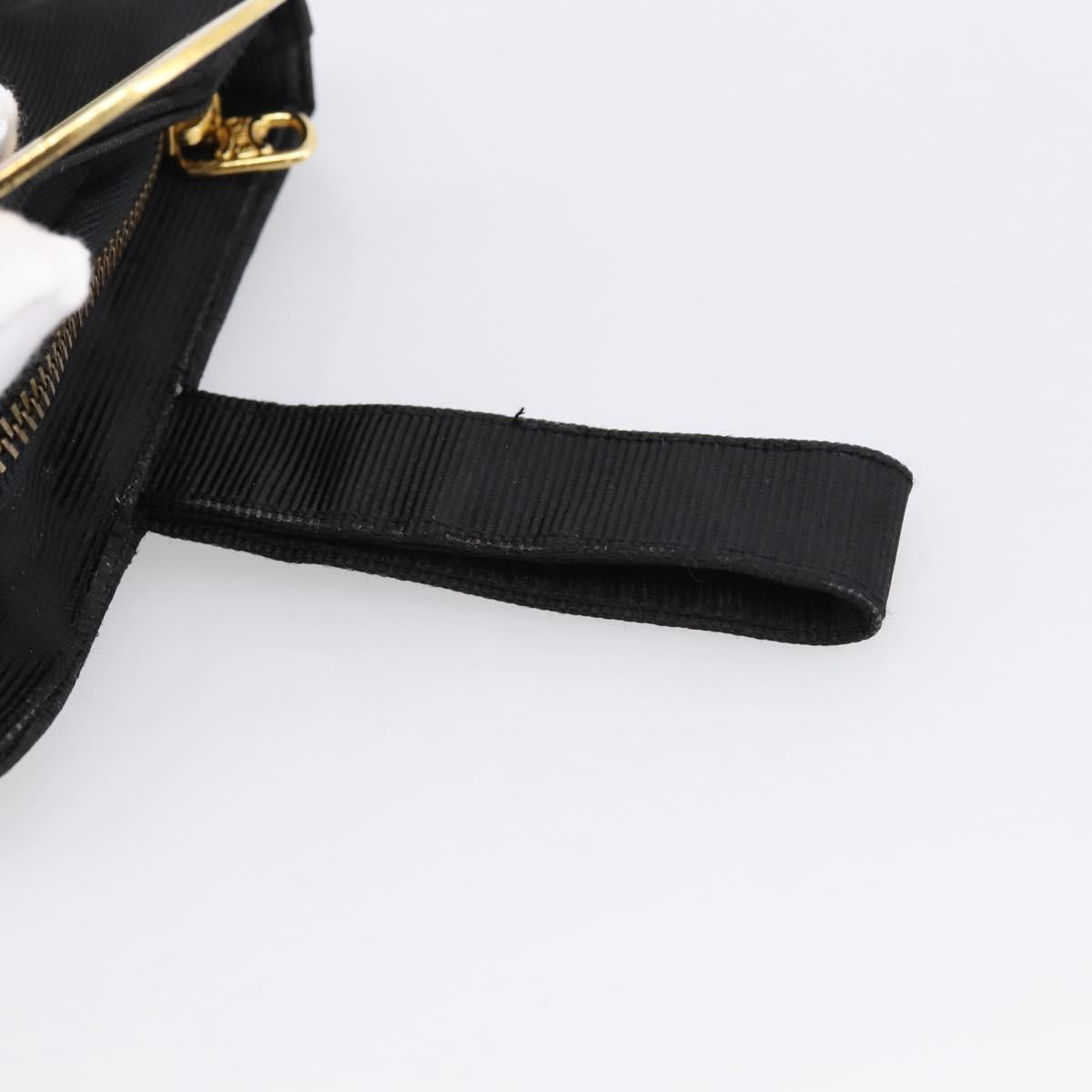 CELINE Pouch Nylon Black Auth 84937