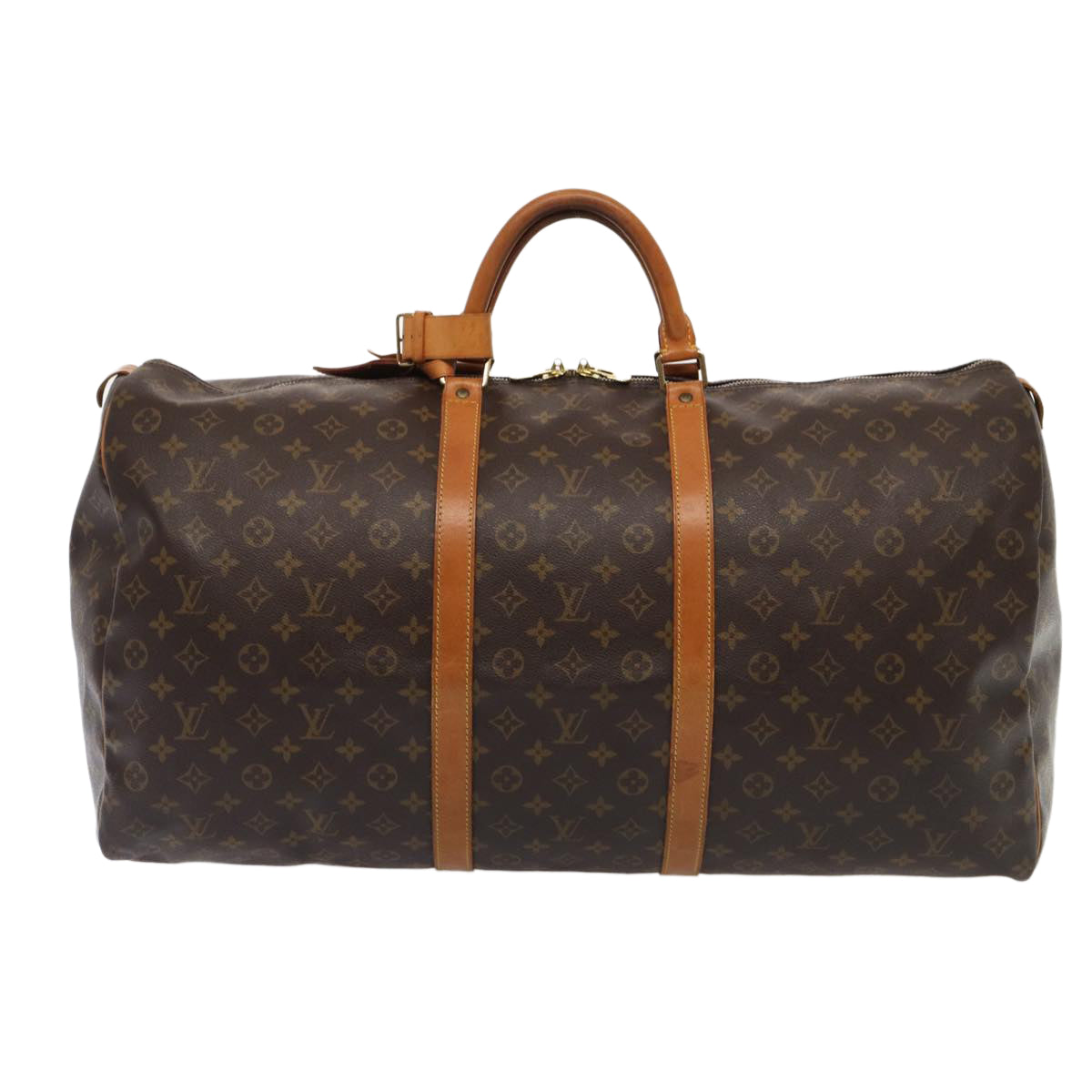 LOUIS VUITTON Monogram Keepall 60 Boston Bag M41422 LV Auth 84971
