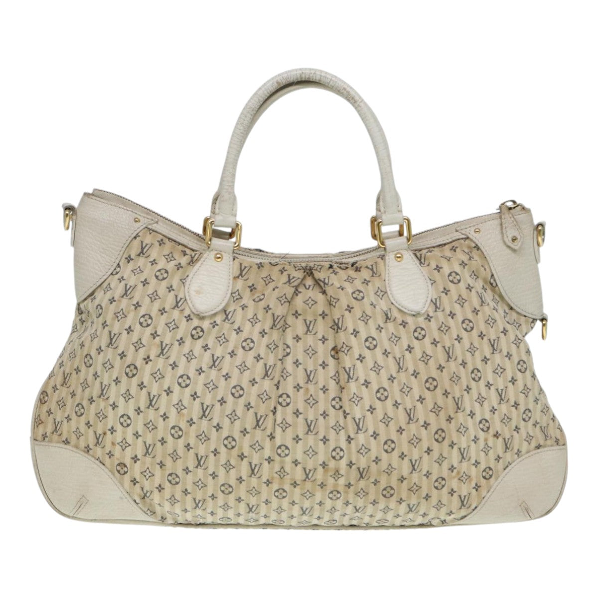 LOUIS VUITTON Monogram Mini Lin Croisette Marina GM Bag 2way M95492 Auth 85081