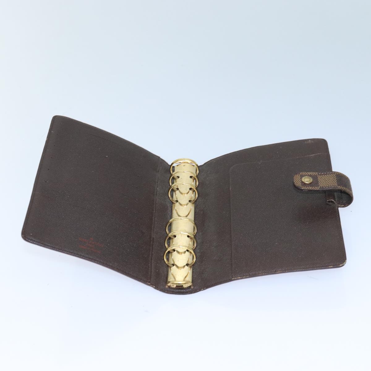 LOUIS VUITTON Damier Ebene Agenda MM Day Planner Cover R20240 LV Auth 85086