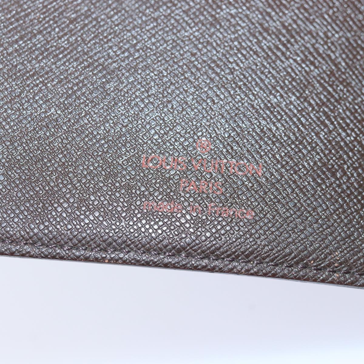 LOUIS VUITTON Damier Ebene Agenda MM Day Planner Cover R20240 LV Auth 85086