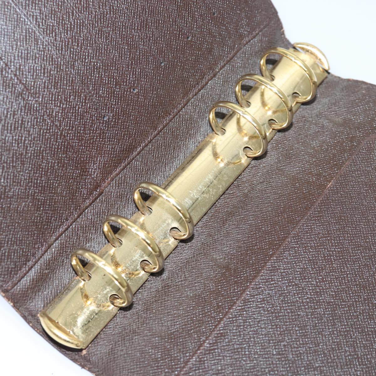 LOUIS VUITTON Damier Ebene Agenda MM Day Planner Cover R20240 LV Auth 85086