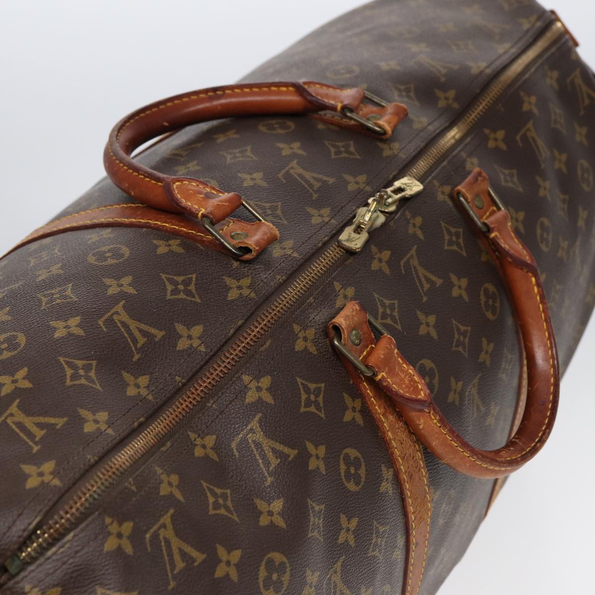 LOUIS VUITTON Monogram Keepall 60 Boston Bag M41422 LV Auth 85116