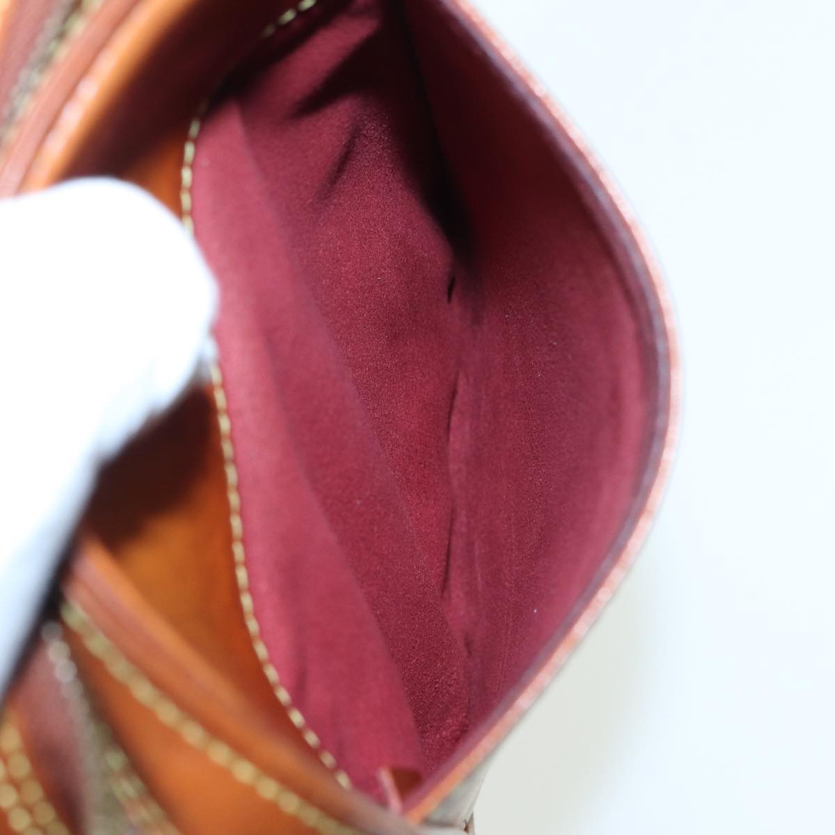 LOUIS VUITTON Nomad Pochette Gange Shoulder Bag Beige LV Auth 85215