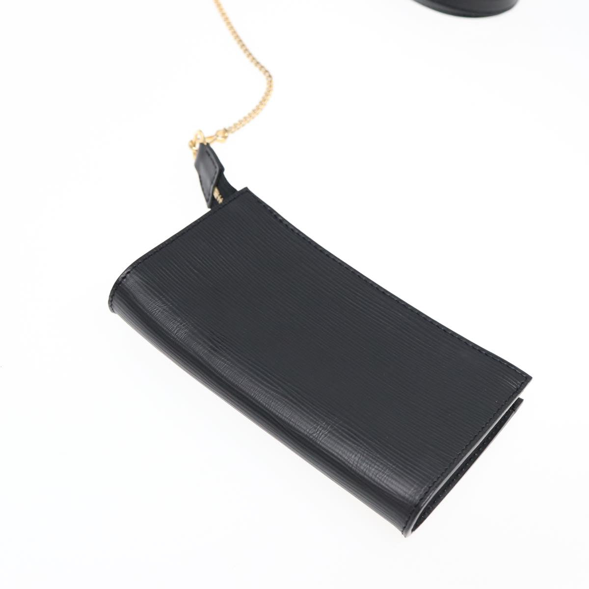 LOUIS VUITTON Epi Bucket PM Shoulder Bag Black M58992 LV Auth 85250