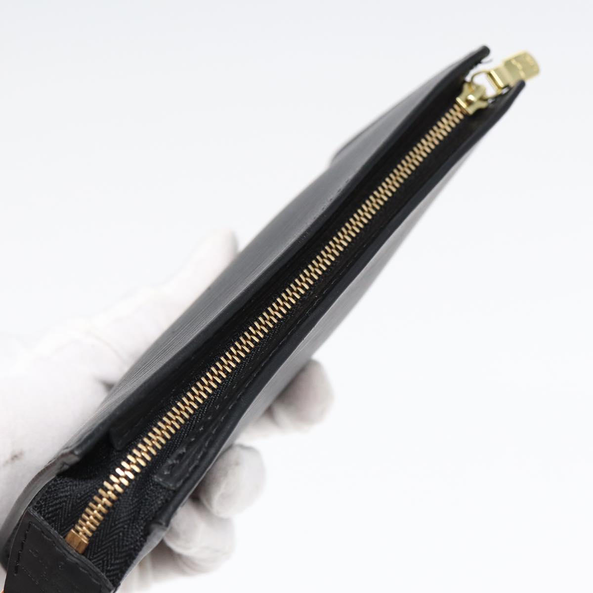 LOUIS VUITTON Epi Bucket PM Shoulder Bag Black M58992 LV Auth 85250