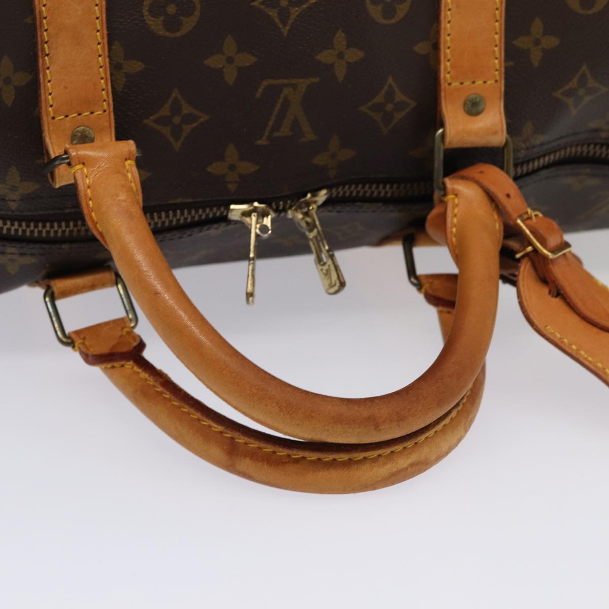 LOUIS VUITTON Monogram Keepall 60 Boston Bag M41422 LV Auth 85275