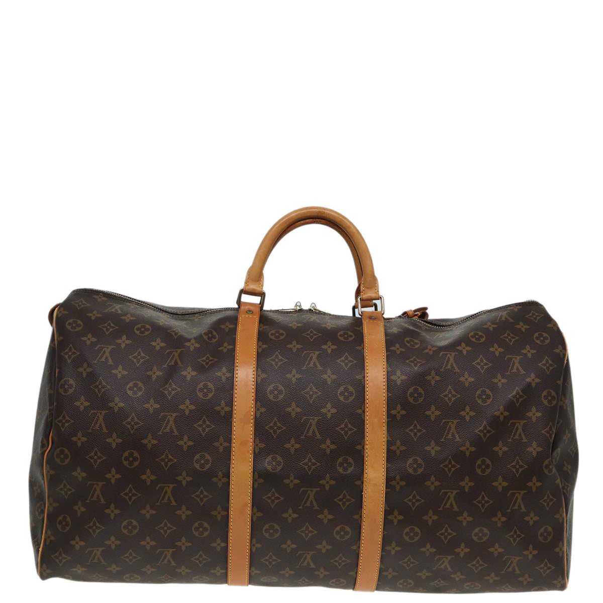 LOUIS VUITTON Monogram Keepall 60 Boston Bag M41422 LV Auth 85278