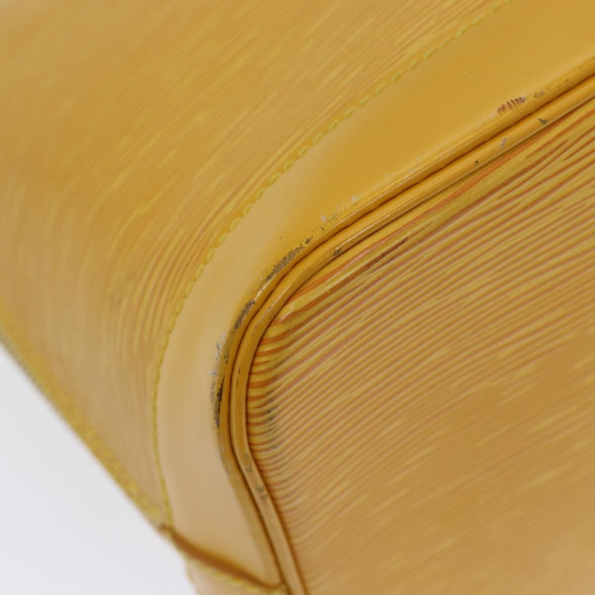 LOUIS VUITTON Epi Alma Hand Bag Yellow M52149 LV Auth 85447