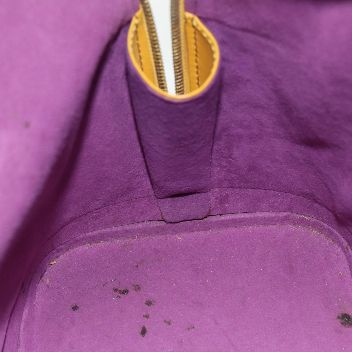 LOUIS VUITTON Epi Alma Hand Bag Yellow M52149 LV Auth 85447