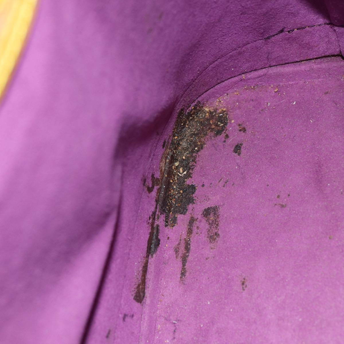 LOUIS VUITTON Epi Alma Hand Bag Yellow M52149 LV Auth 85447