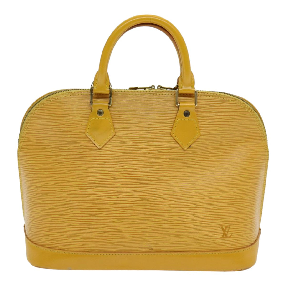 LOUIS VUITTON Epi Alma Hand Bag Yellow M52149 LV Auth 85447