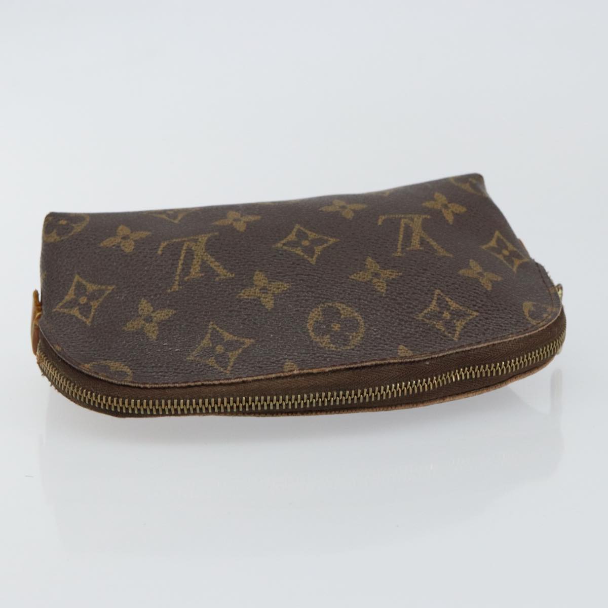 LOUIS VUITTON Monogram Pochette Cosmetic PM Cosmetic Pouch M47515 LV Auth 85663