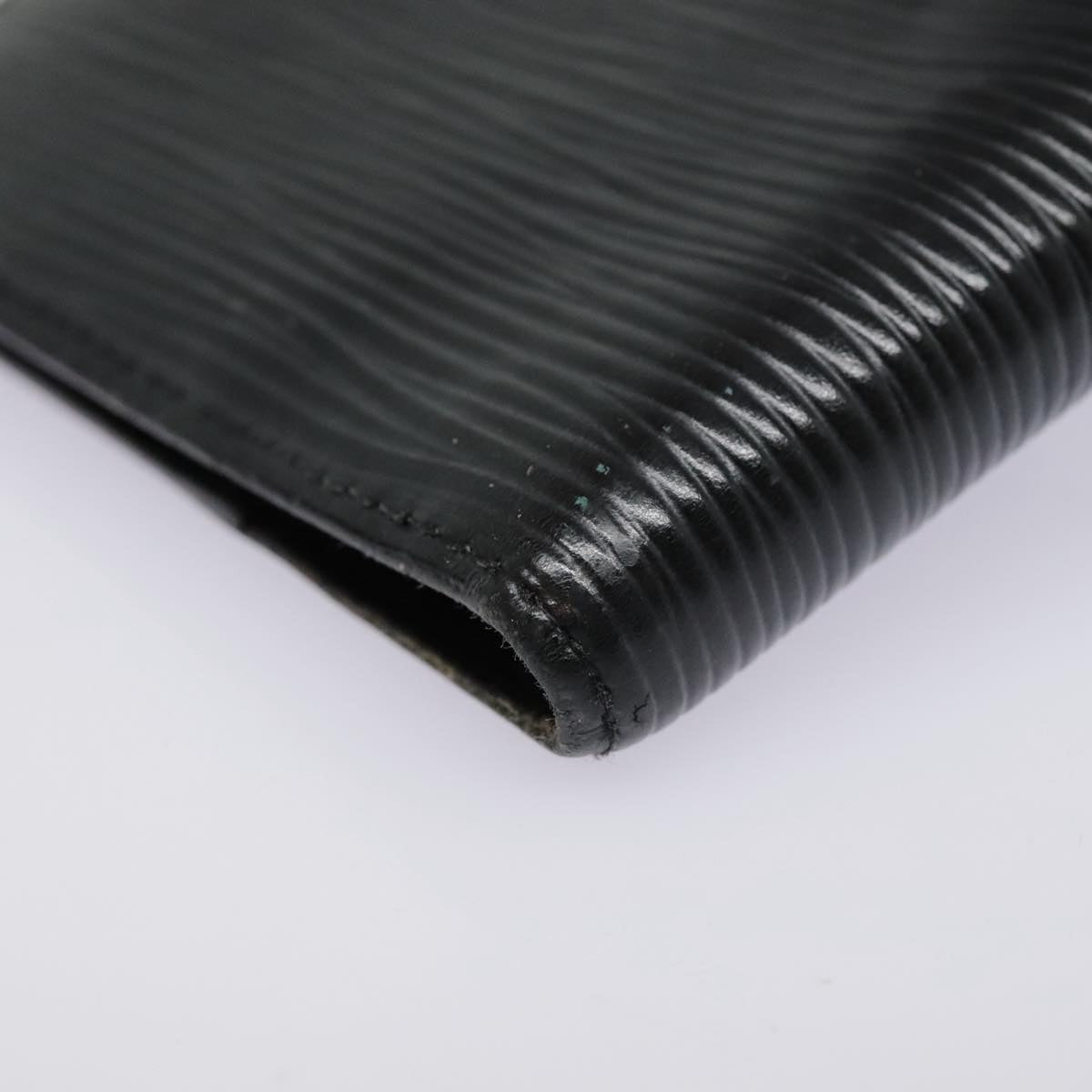 LOUIS VUITTON Epi Agenda PM Day Planner Cover Black R20052 LV Auth 85781