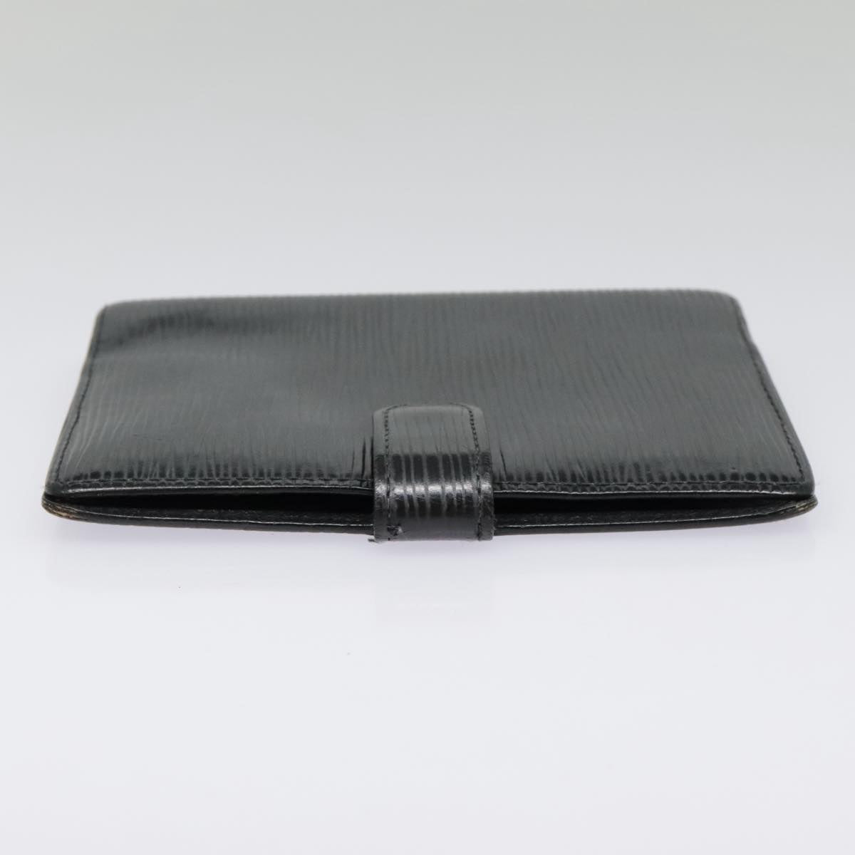 LOUIS VUITTON Epi Agenda PM Day Planner Cover Black R20052 LV Auth 85781