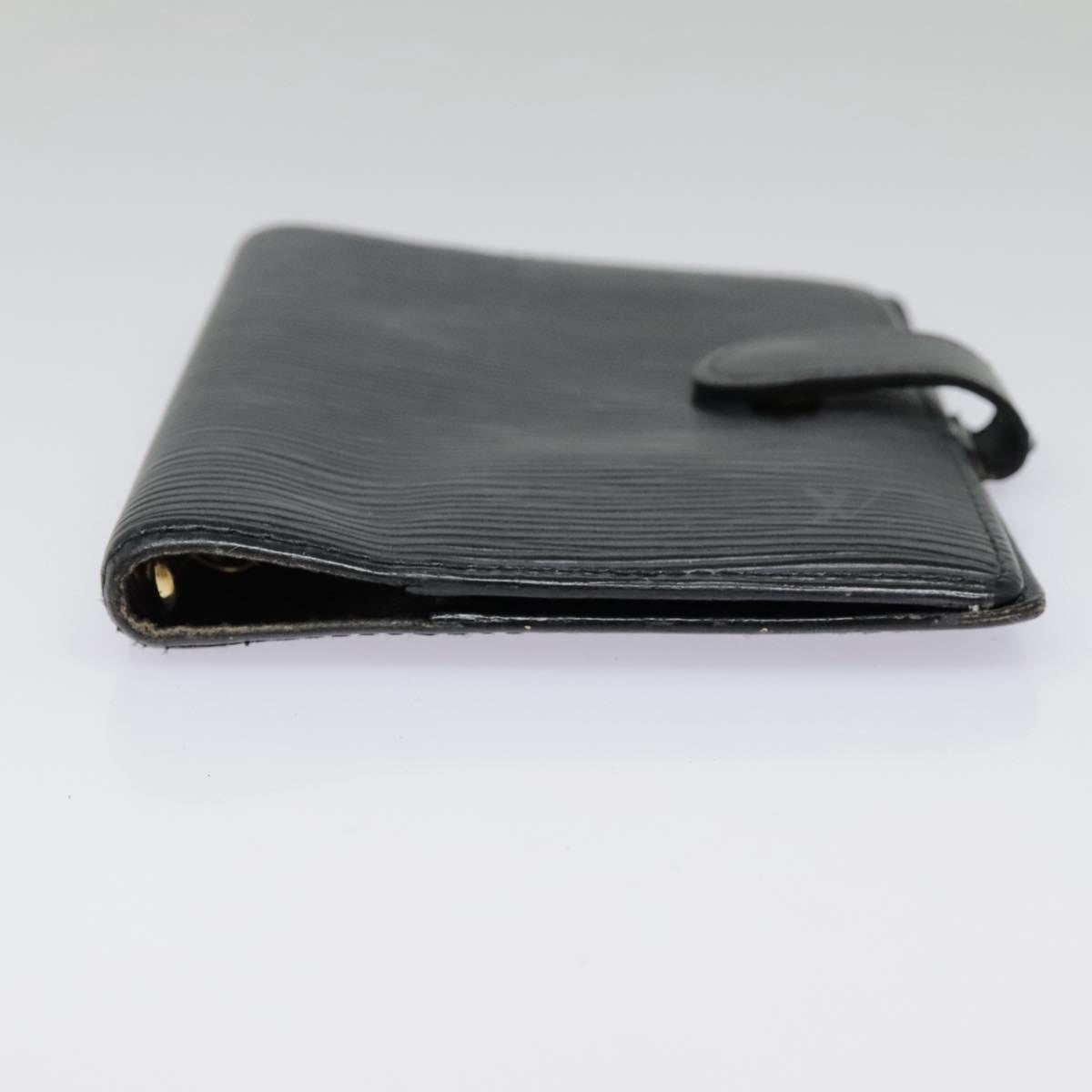 LOUIS VUITTON Epi Agenda PM Day Planner Cover Black R20052 LV Auth 85781