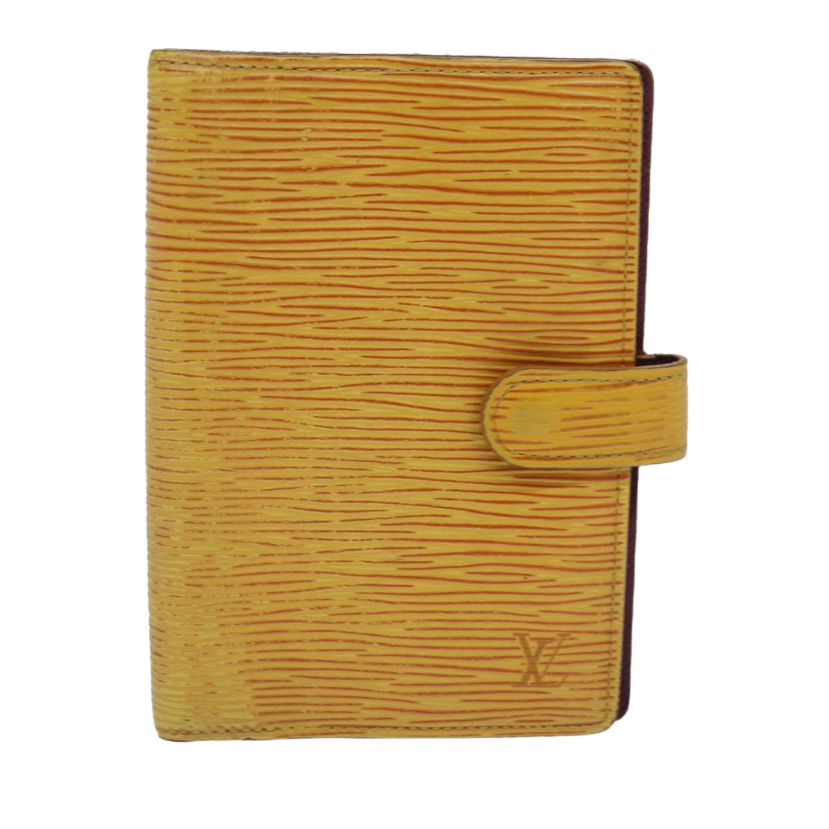 LOUIS VUITTON Epi Agenda PM Day Planner Cover Yellow R20059 LV Auth 85888