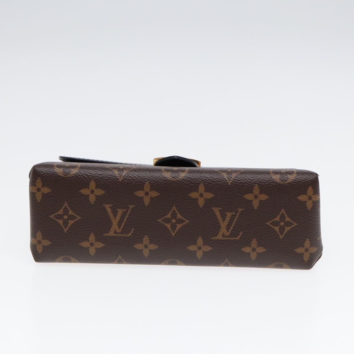 LOUIS VUITTON Monogram Rocky BB Hand Bag 2way Black M44141 LV Auth 85942A