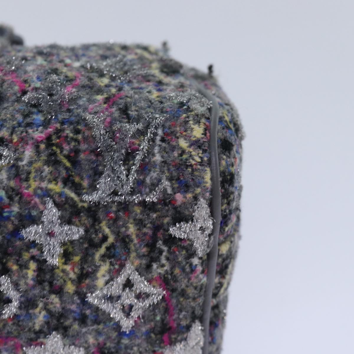 LOUIS VUITTON Monogram Felt Keepall XS Hand Bag Gray M80821 LV Auth 86001SM