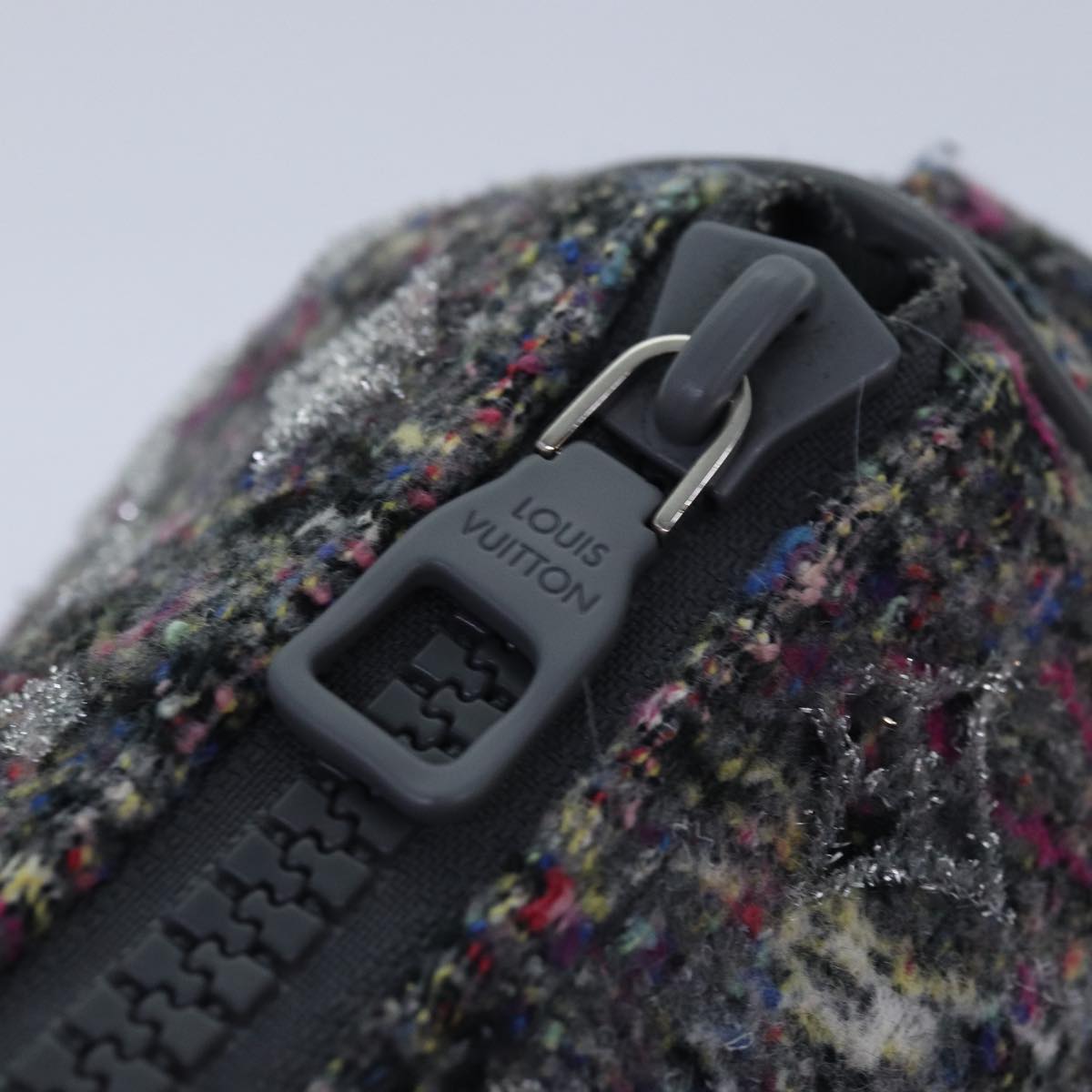 LOUIS VUITTON Monogram Felt Keepall XS Hand Bag Gray M80821 LV Auth 86001SM