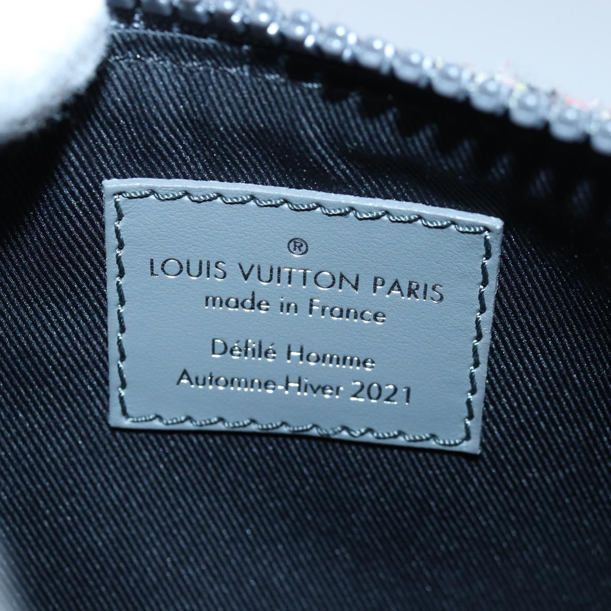 LOUIS VUITTON Monogram Felt Keepall XS Hand Bag Gray M80821 LV Auth 86001SM