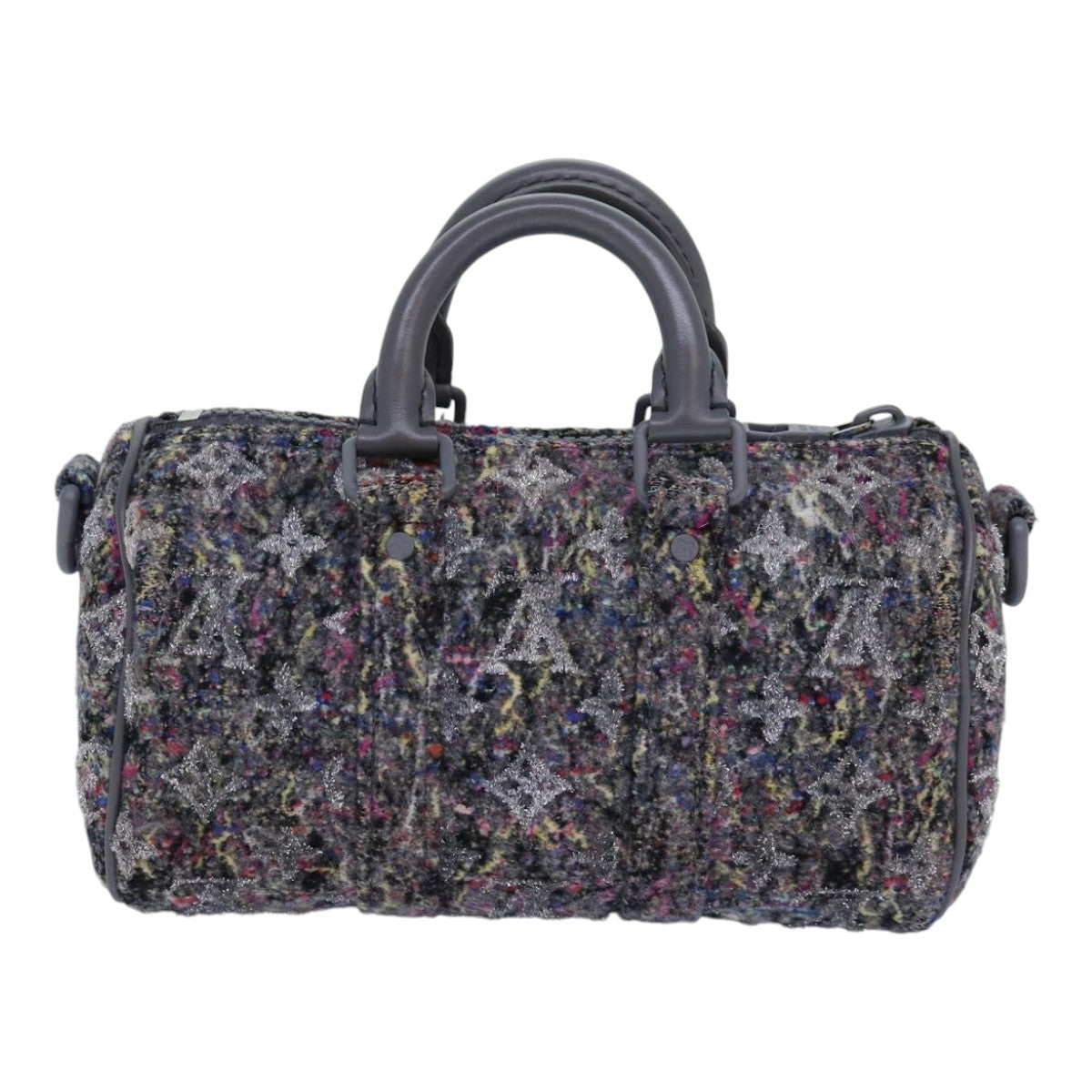 LOUIS VUITTON Monogram Felt Keepall XS Hand Bag Gray M80821 LV Auth 86001SM