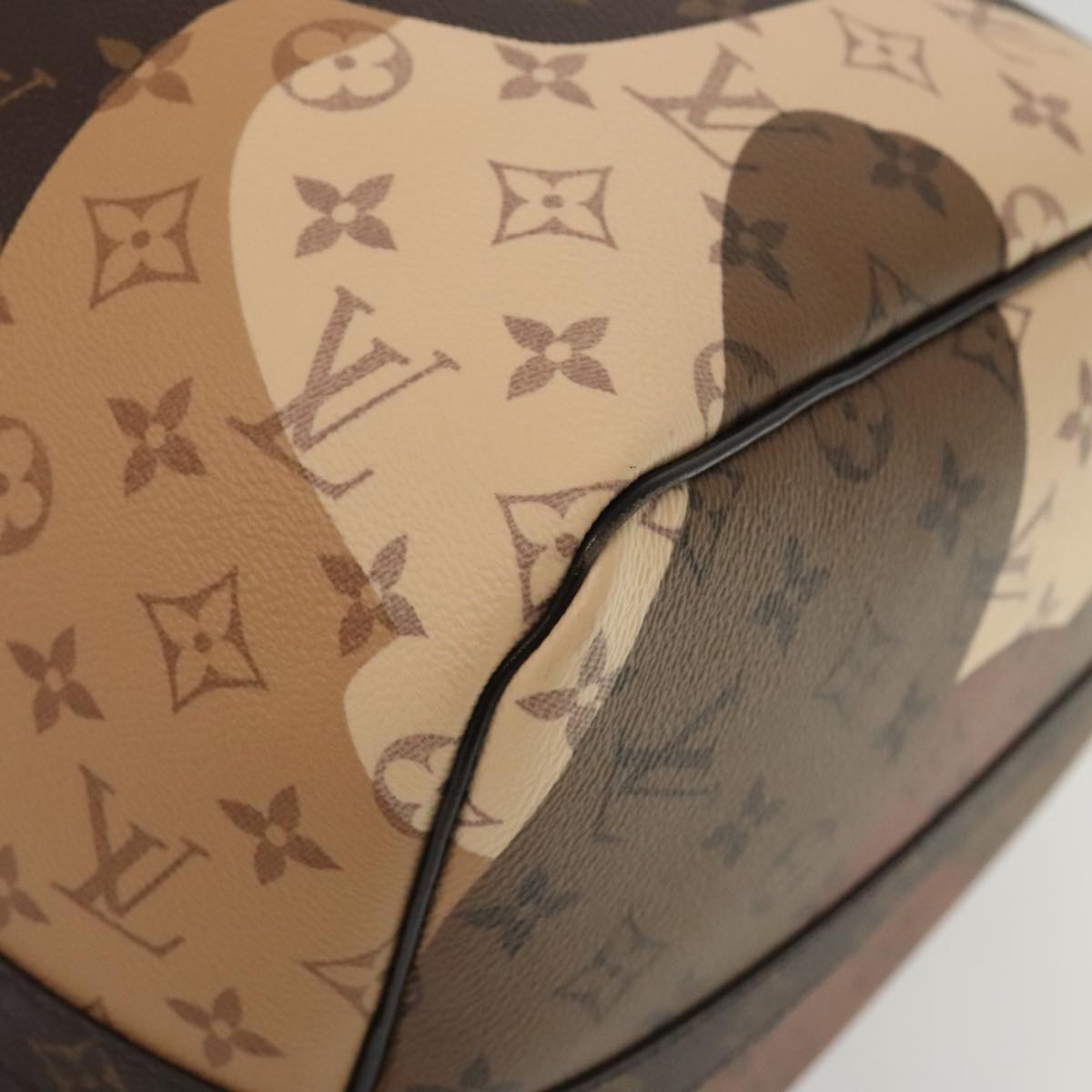 LOUIS VUITTON LV Portrait Keepall Bandouliere 55 Bag Brown M46677 Auth 86022S