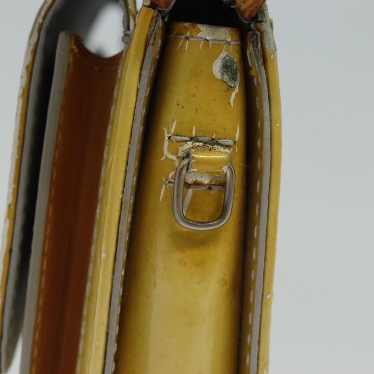 LOUIS VUITTON Monogram Vernis Motto Accessory Pouch Gris M91030 LV Auth 86327