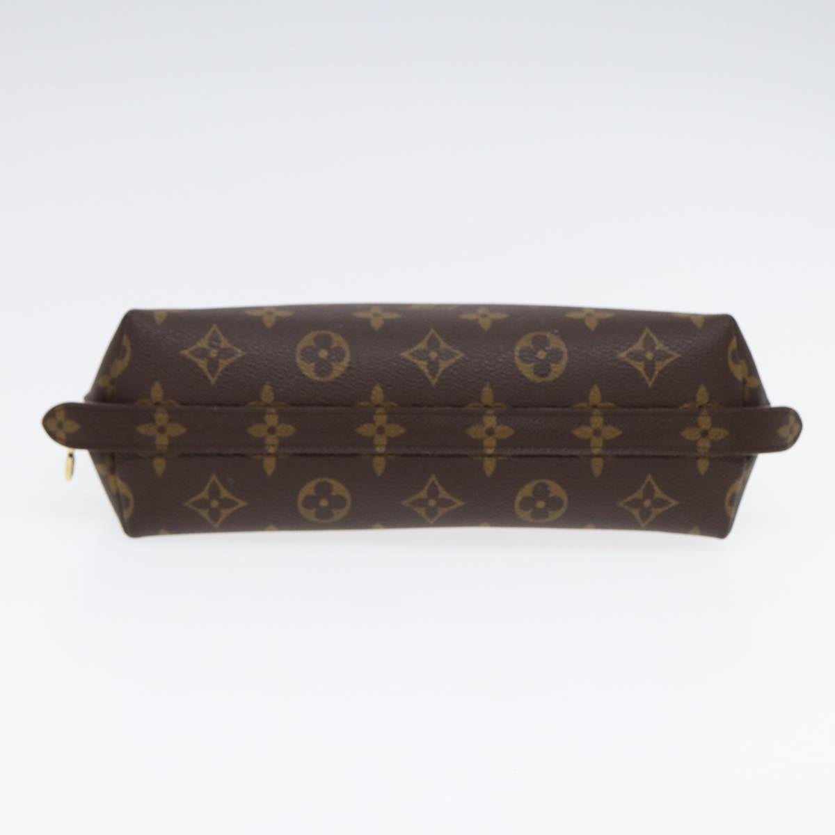 LOUIS VUITTON Monogram Trousse Demi Ronde Cosmetic Pouch M47520 LV Auth 86597