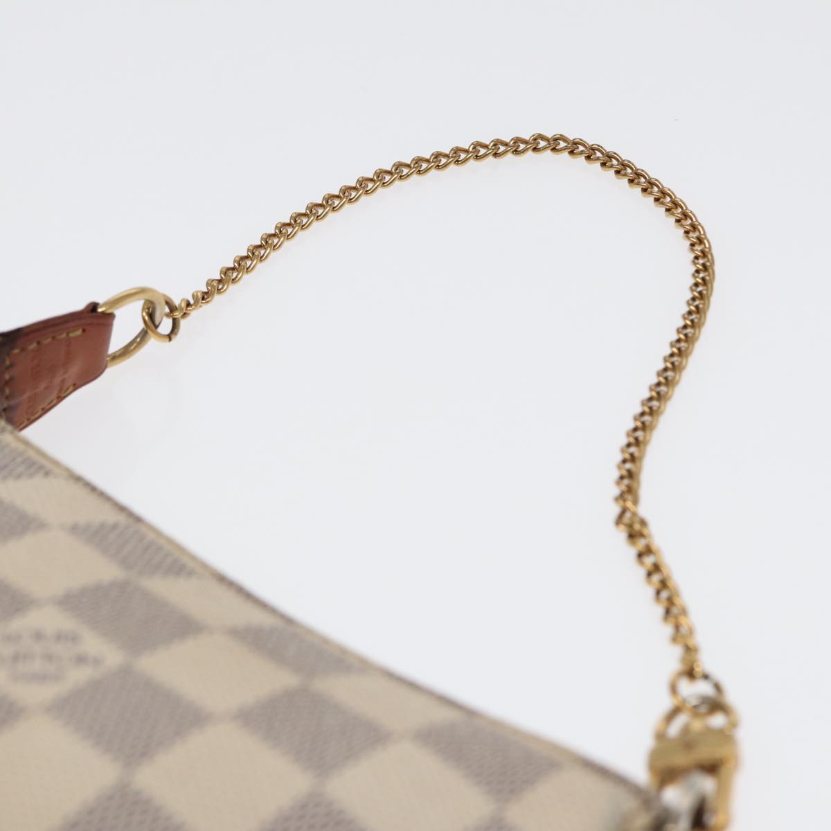 LOUIS VUITTON Damier Azur Mini Pochette Accessoires Pouch N63005 LV Auth 86634