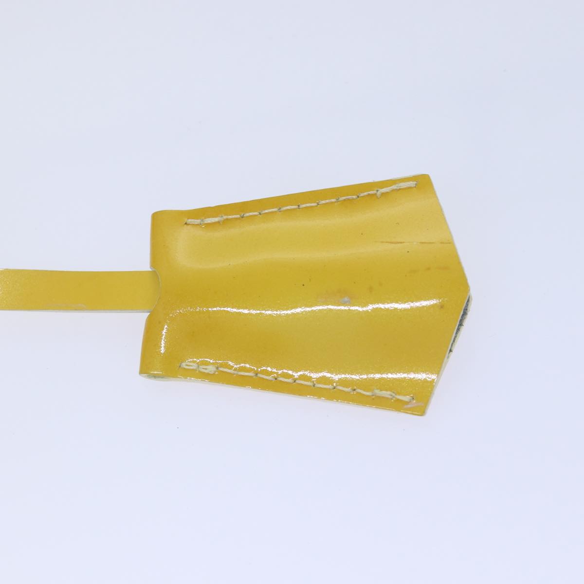 LOUIS VUITTON Monogram Vernis Spring Street Bag Lime Yellow M91068 Auth 86715