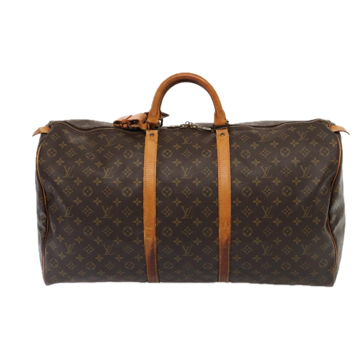 LOUIS VUITTON Monogram Keepall 60 Boston Bag M41422 LV Auth 86740