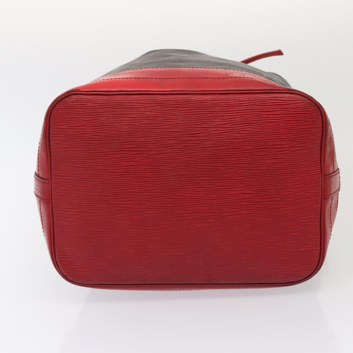 LOUIS VUITTON Epi Noe Shoulder Bag Bicolor Black Red M44017 LV Auth 86988