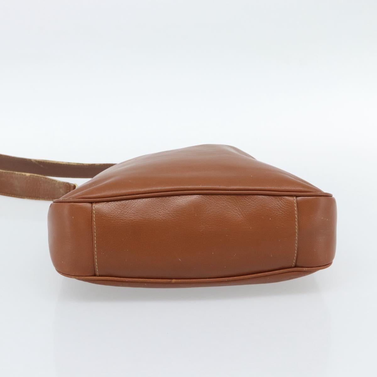 GUCCI Bamboo Hand Bag Leather 2way Brown Gold 001 1638 2615 Auth 87155