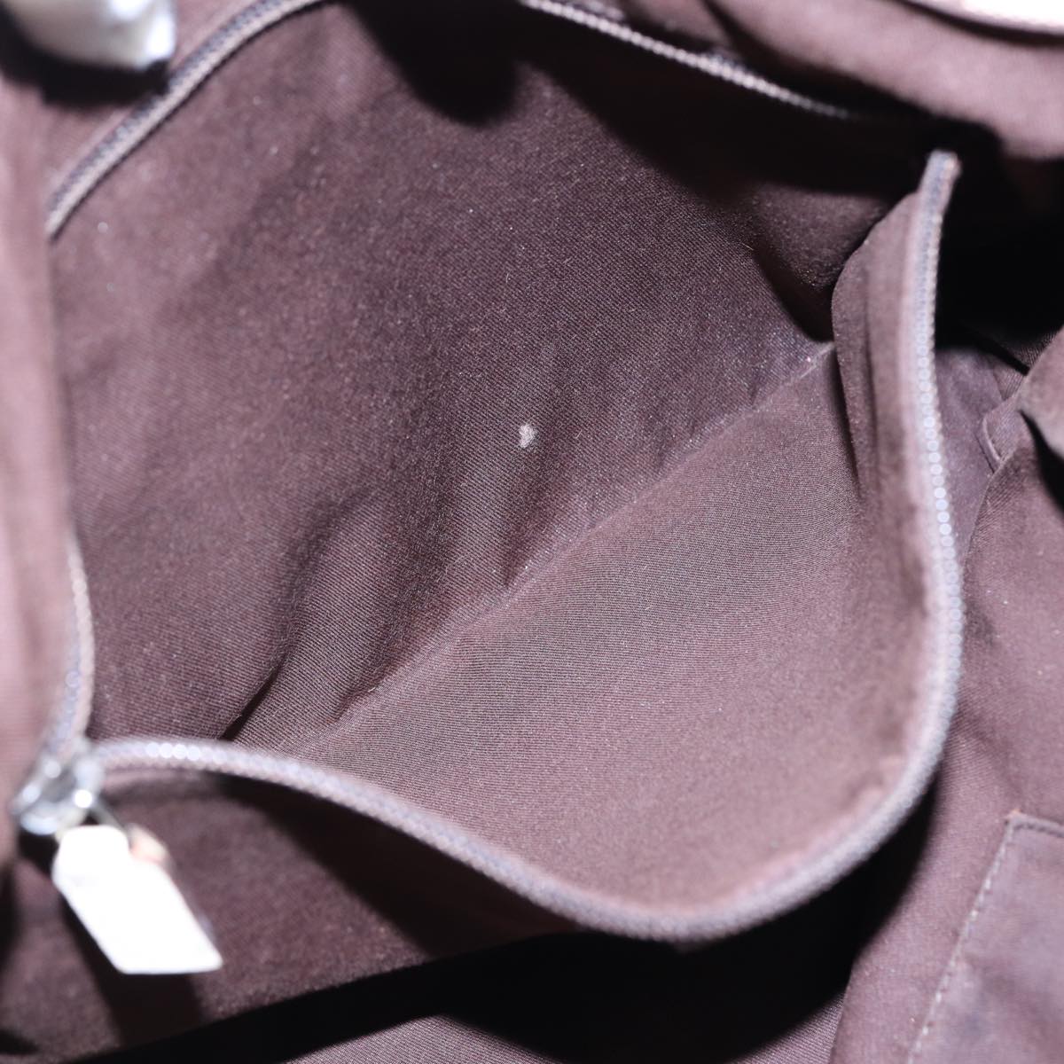 GUCCI GG Canvas Shoulder Bag Beige Silver 146236 Auth 87424