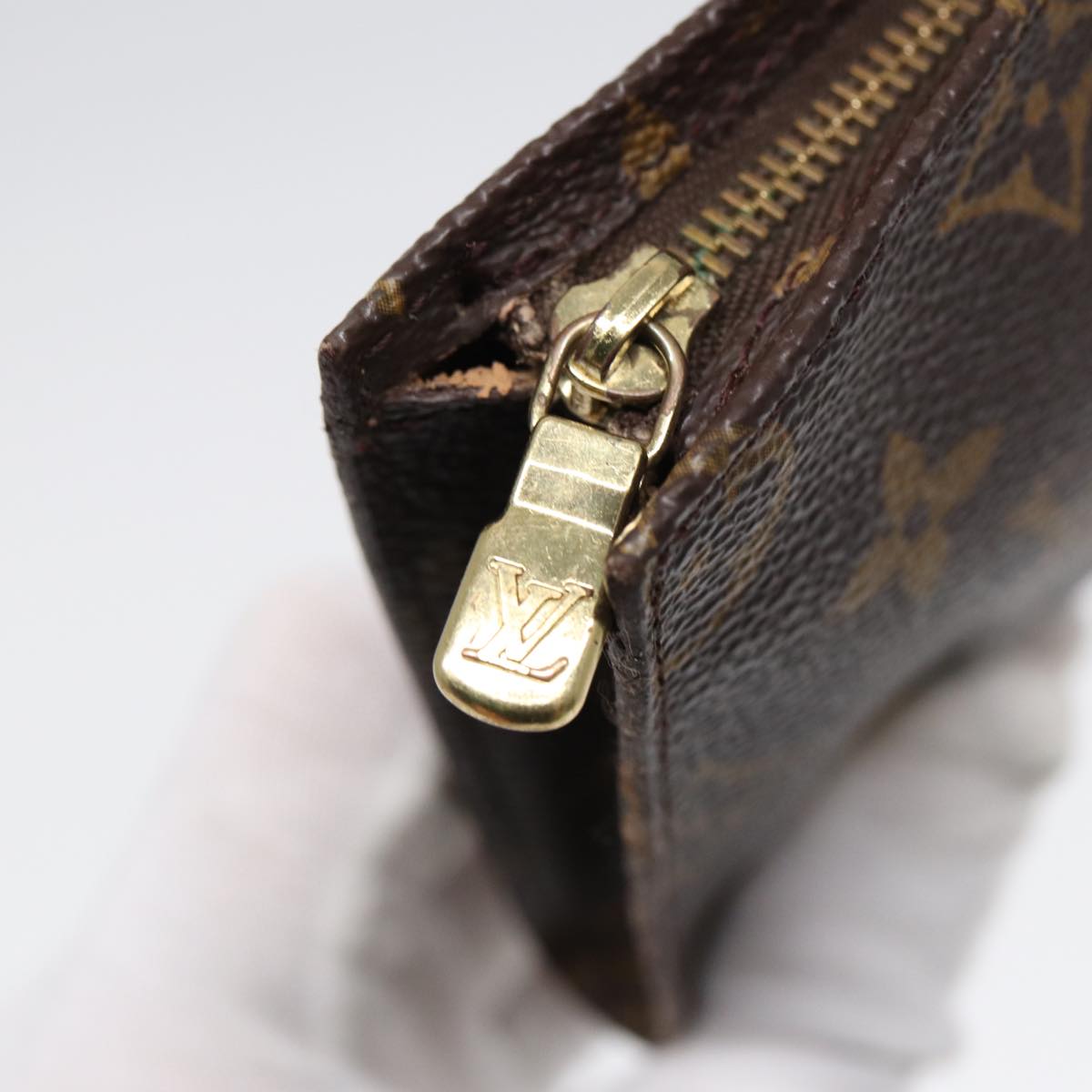 LOUIS VUITTON Monogram Bucket PM Accessory Pouch LV Auth 87451