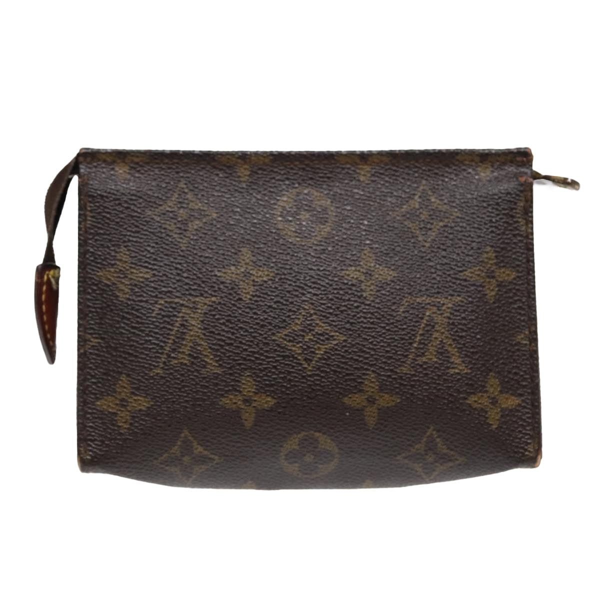LOUIS VUITTON Monogram Poche Toilette 15 Pouch M47546 LV Auth 87463