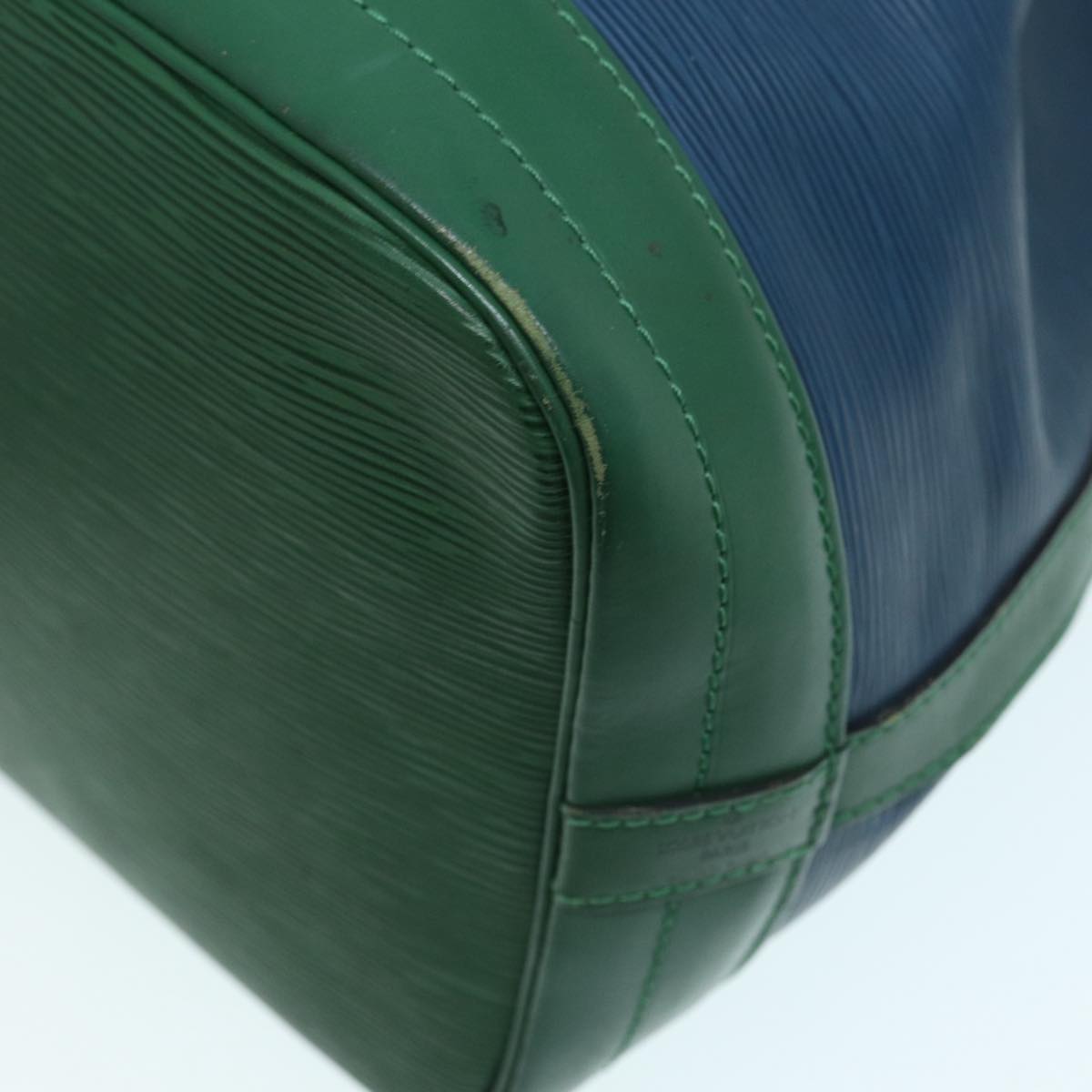 LOUIS VUITTON Epi Noe Shoulder Bag Bicolor Green Blue M44044 LV Auth 87511