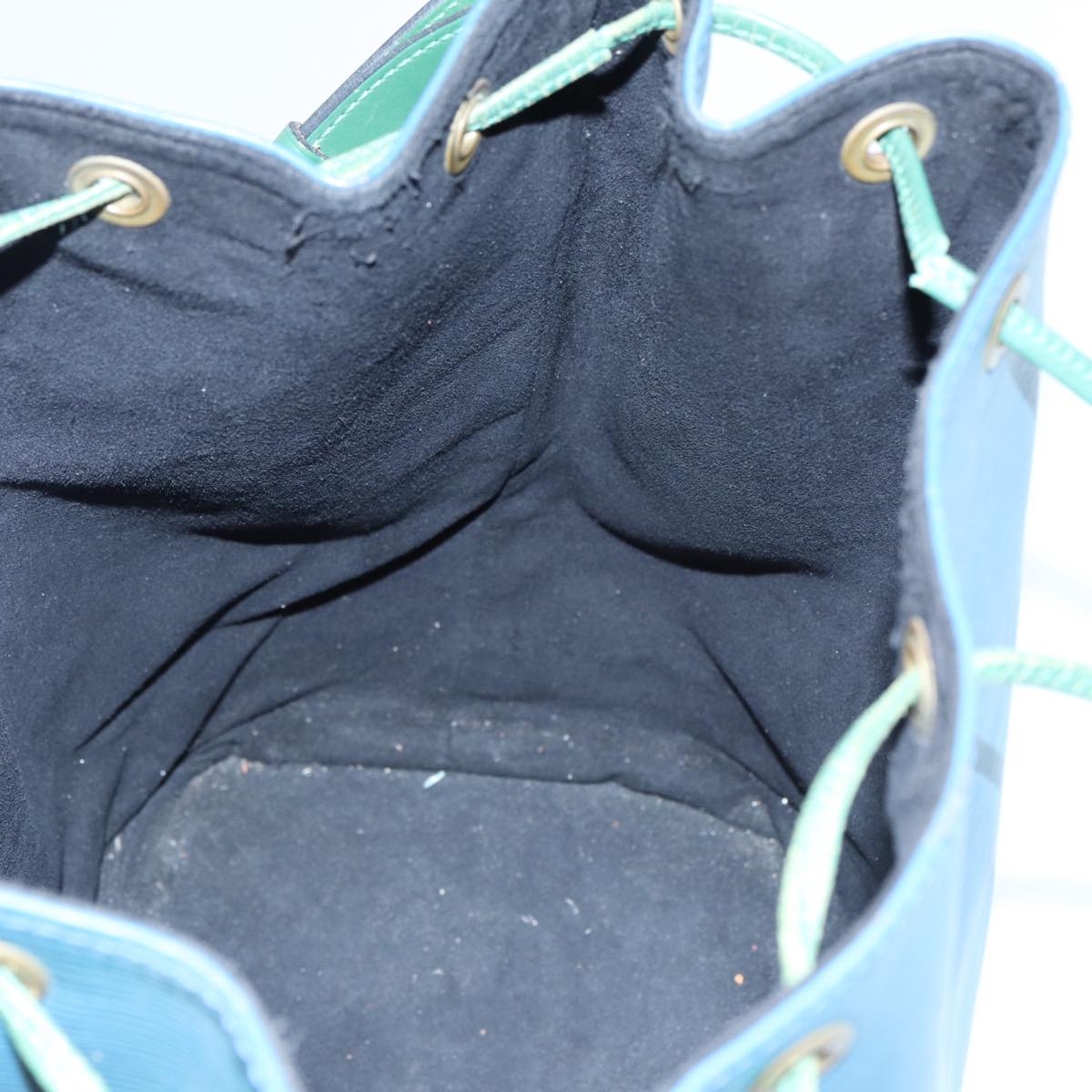 LOUIS VUITTON Epi Noe Shoulder Bag Bicolor Green Blue M44044 LV Auth 87511