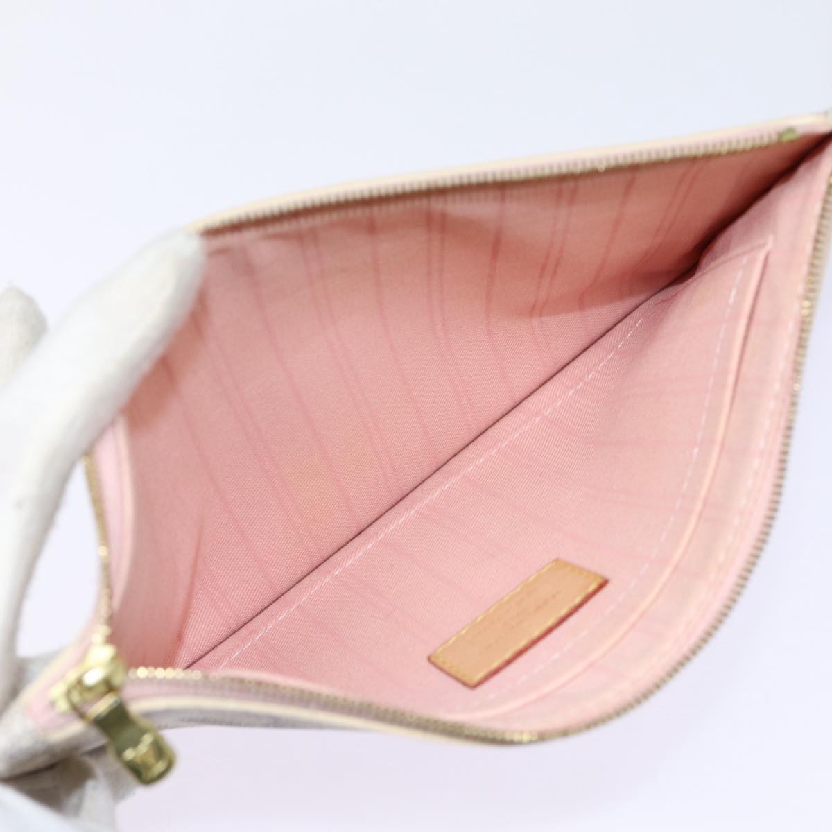 LOUIS VUITTON Damier Azur Neverfull MM Tote Bag N41605 LV Auth 87566