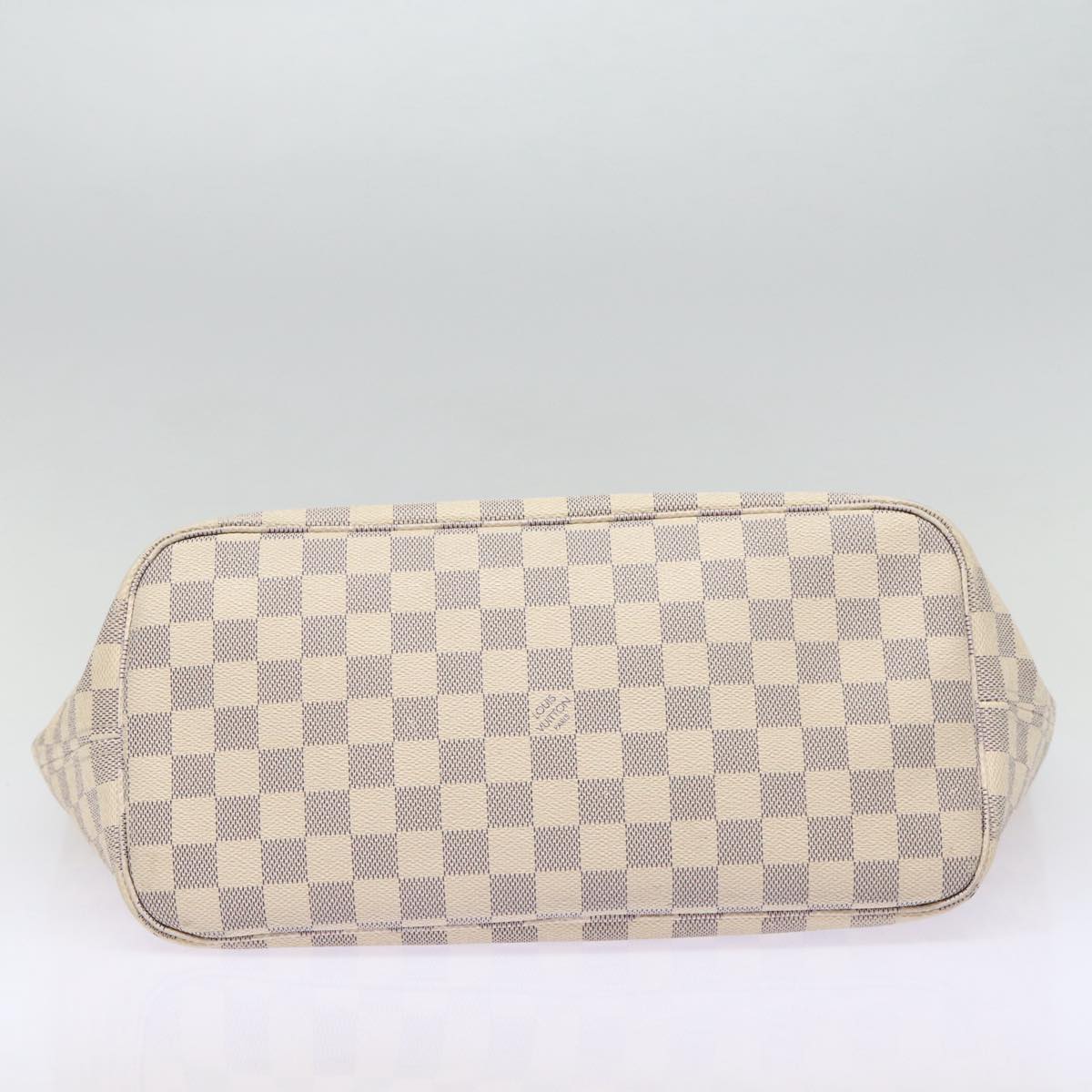 LOUIS VUITTON Damier Azur Neverfull MM Tote Bag N41605 LV Auth 87566