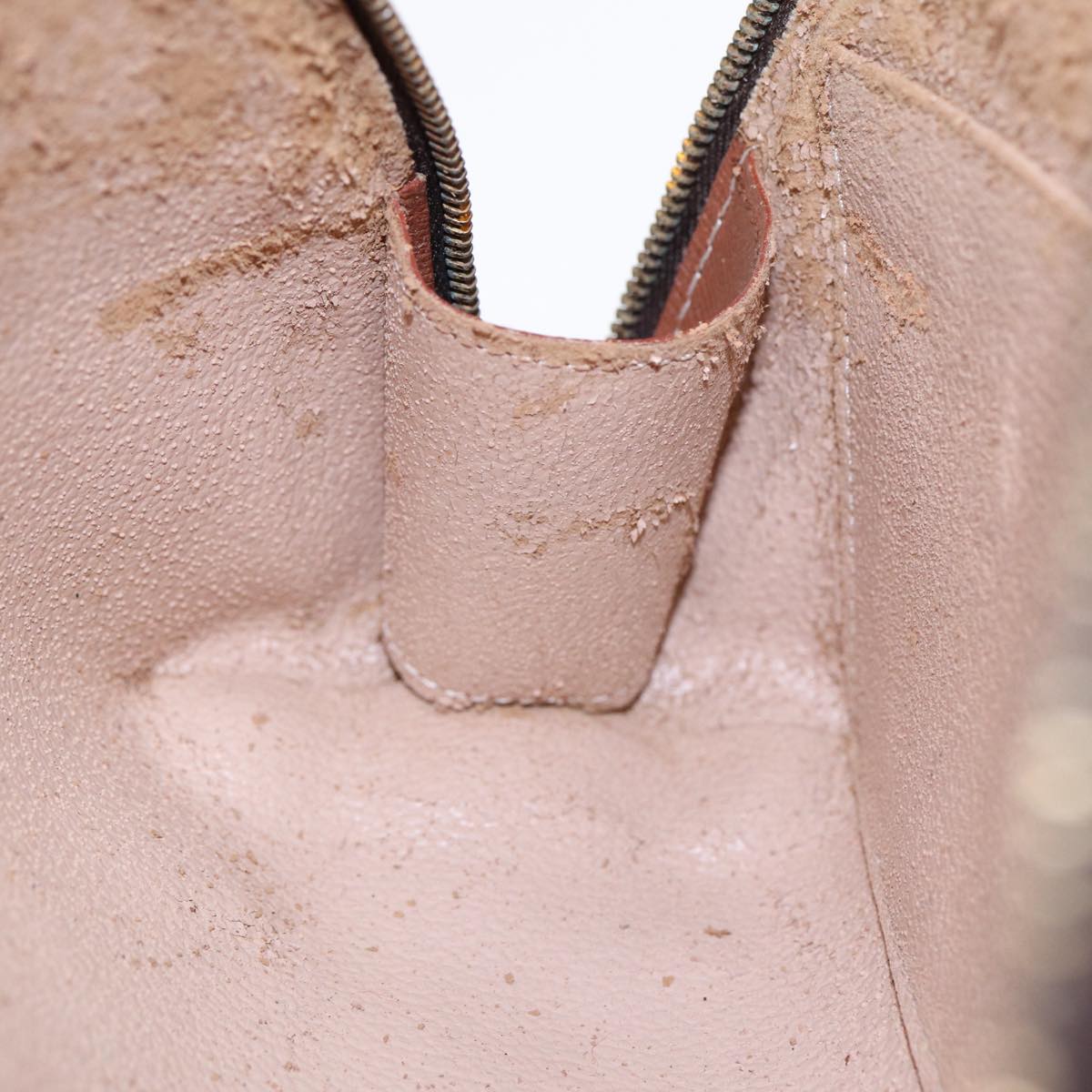 LOUIS VUITTON Monogram Trousse Demi Ronde Cosmetic Pouch M47520 LV Auth 87600