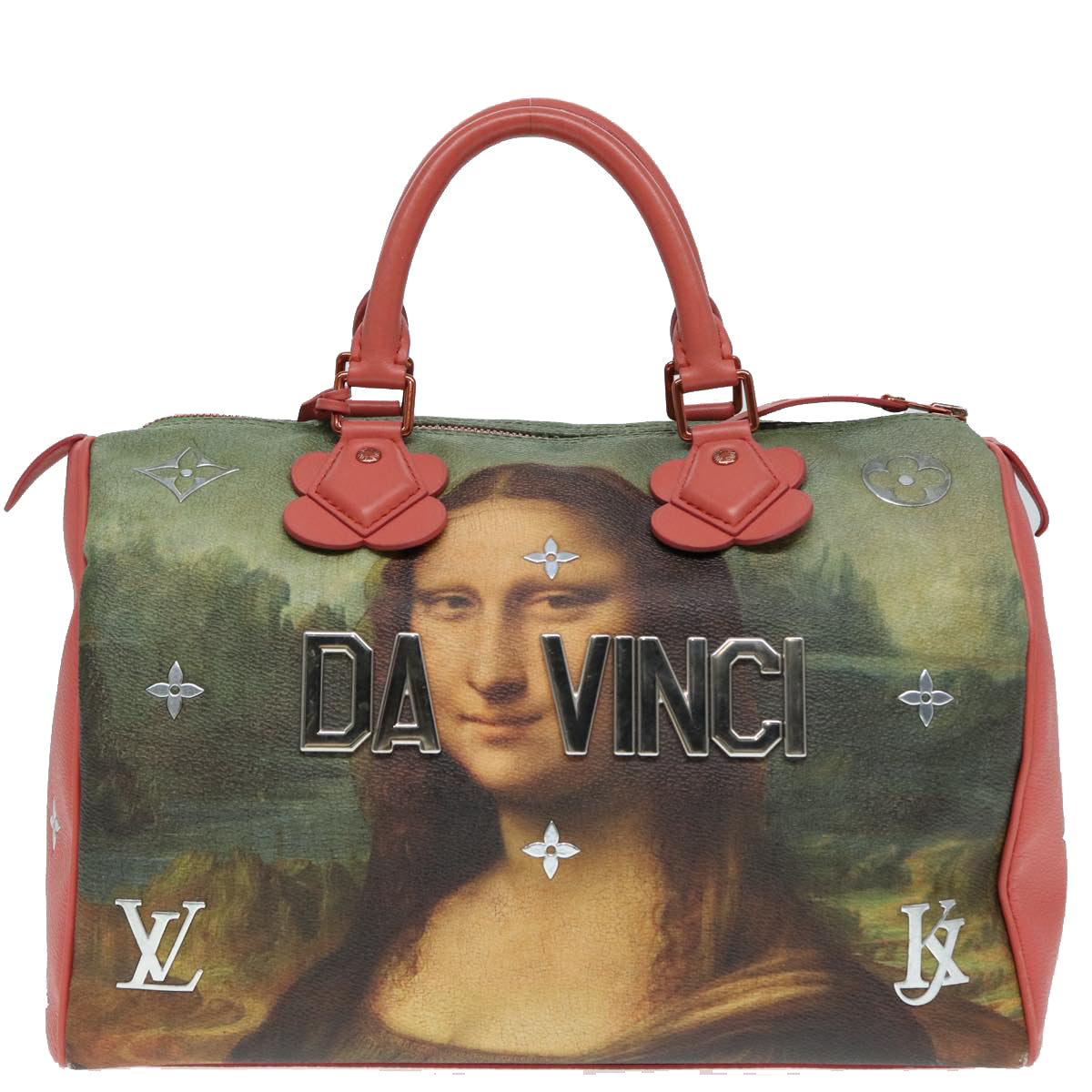 LOUIS VUITTON Masters Collection Mona Lisa Speedy 30 Bag M43372 LV Auth 87609SAM