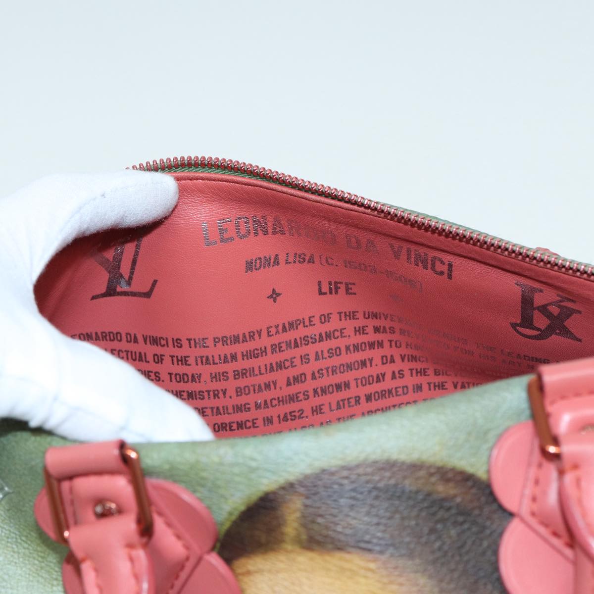 LOUIS VUITTON Masters Collection Mona Lisa Speedy 30 Bag M43372 LV Auth 87609SAM