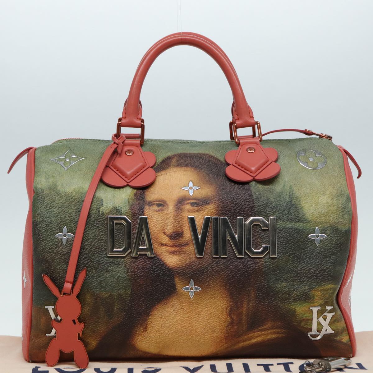 LOUIS VUITTON Masters Collection Mona Lisa Speedy 30 Bag M43372 LV Auth 87609SAM