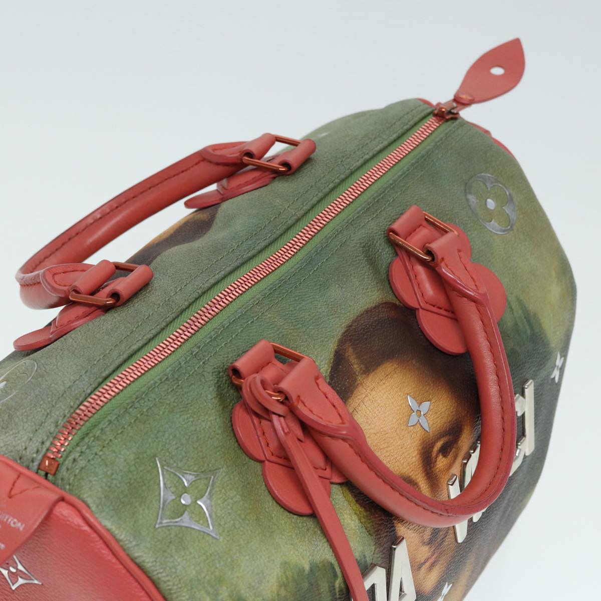 LOUIS VUITTON Masters Collection Mona Lisa Speedy 30 Bag M43372 LV Auth 87609SAM