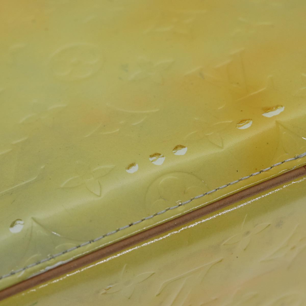 LOUIS VUITTON Monogram Vernis Houston Hand Bag Gris M91053 LV Auth 87791