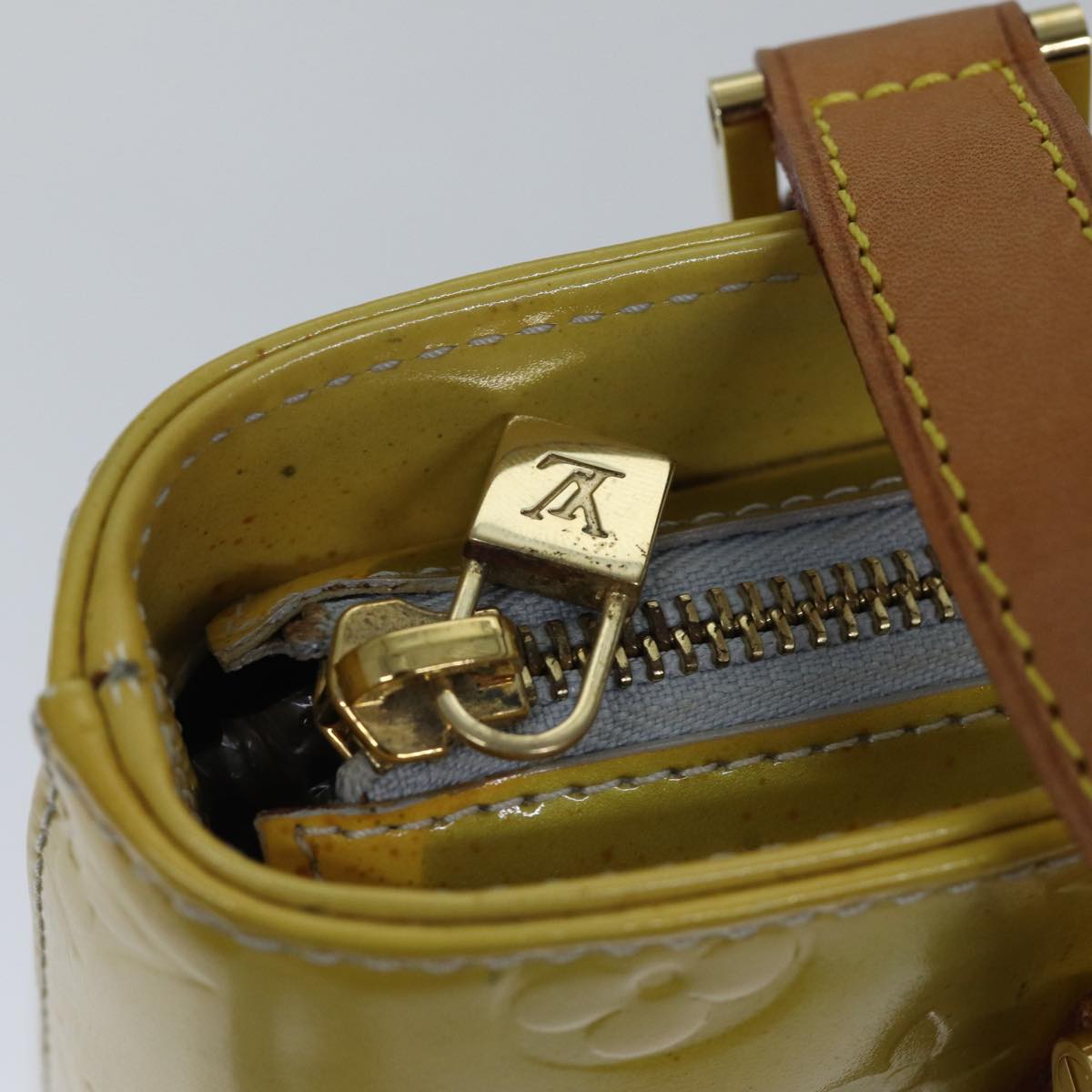 LOUIS VUITTON Monogram Vernis Houston Hand Bag Gris M91053 LV Auth 87791